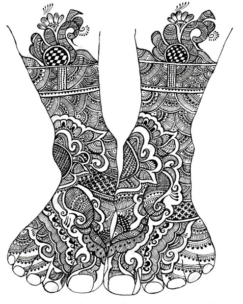 Мехенди эскизы