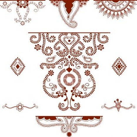 Мехенди эскизы