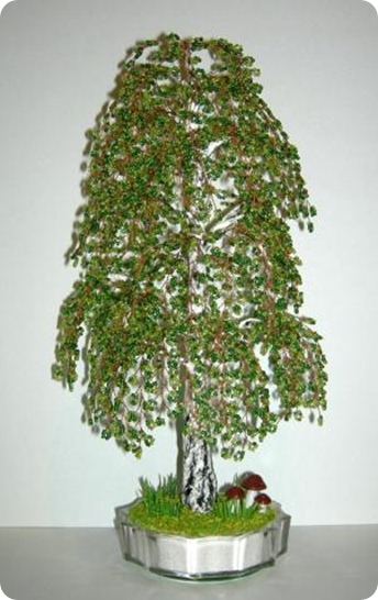 береза из бисера